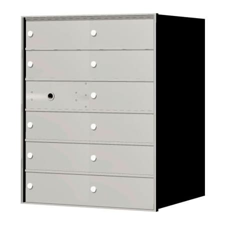 Florence Mfg Co Florence 4B+ Horizontal Mailbox, 33-3/8" H, 11 Mailboxes, Front Loading, Aluminum, USPS 140064DA